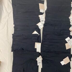 Bundle of case of 12 Girls black tights size 4t